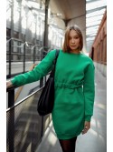 Rochie calda cu decupaj pe spate, verde FI719 - Magazin online - Boutique